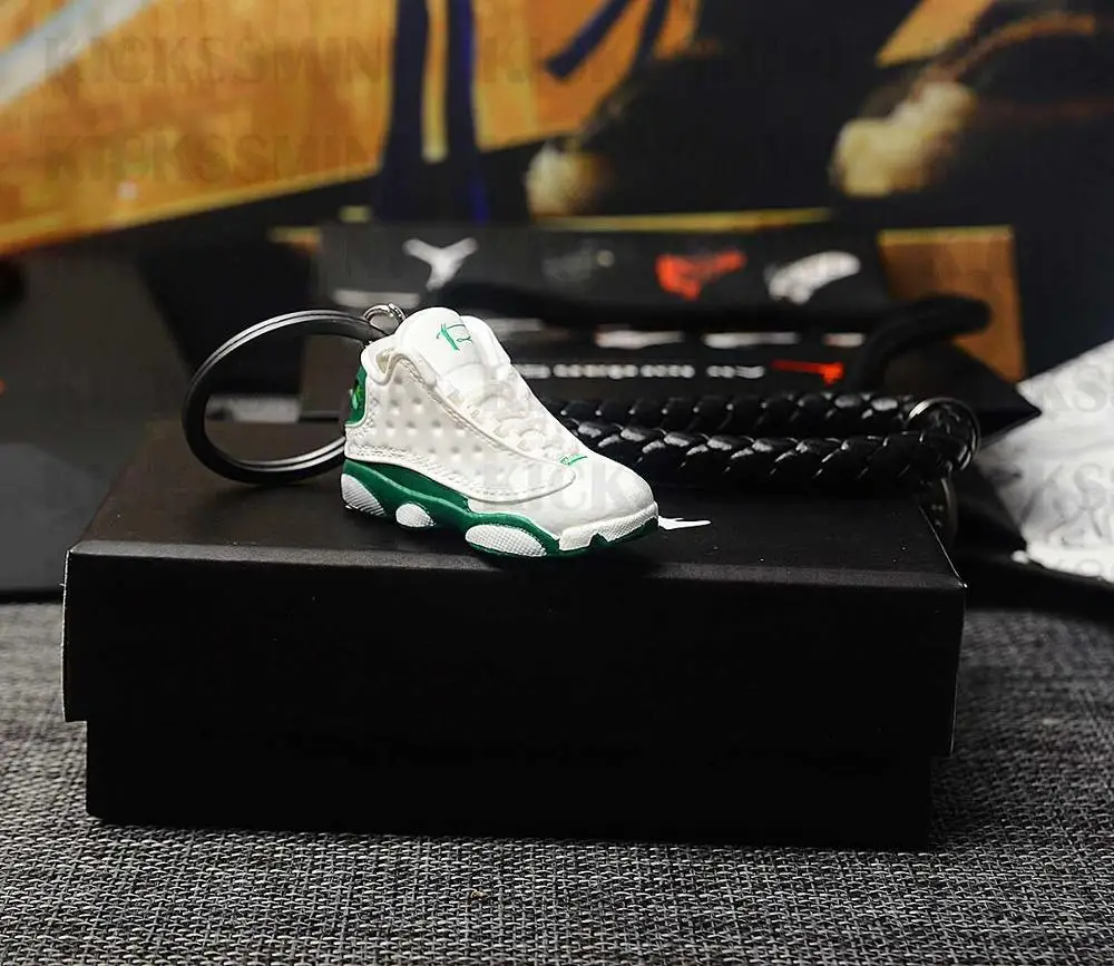Дропшиппинг индивидуальность DIY Air Jordan Generation AIR JORDAN13 bred стерео 3D мини-кроссовки фигурный брелок для подарка