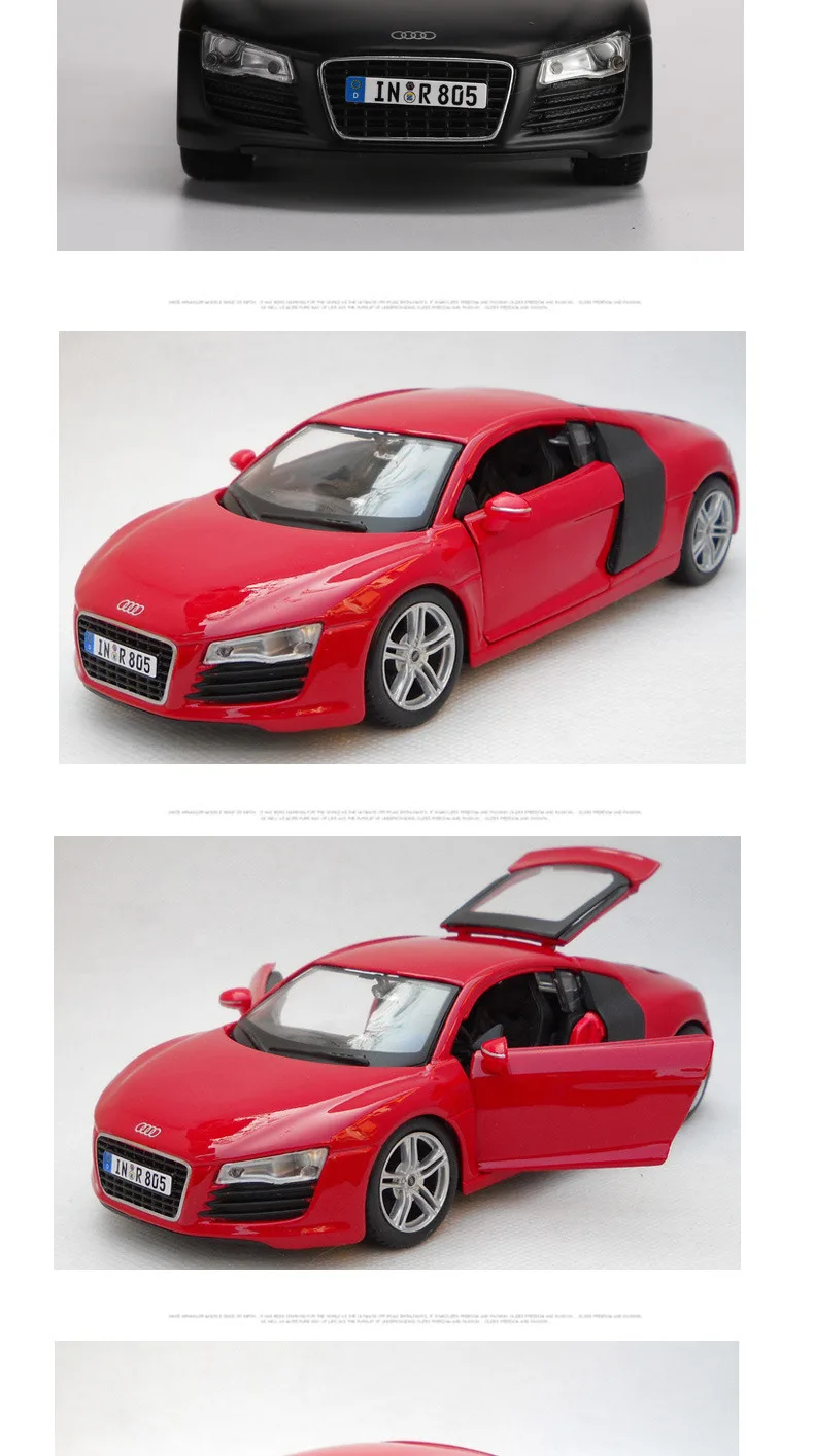Maisto 1:24 Audi R8, модель автомобиля из сплава, модель автомобиля, украшение автомобиля, коллекция, Подарочная игрушка