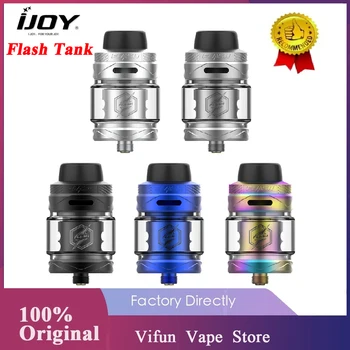 

Original IJOY Flash Tank 4.5ml Top filling Sub Ohm Tank Compatible with 0.15ohm/0.5ohm Mesh Coils Electronic Cigarette Atomizer
