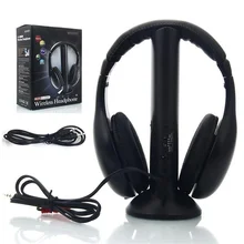 New Arrival Foldable Wireless Headphone Gaming Headset Cordless Earphones with RF Mic for PC TV DVD CD MP3 MP4