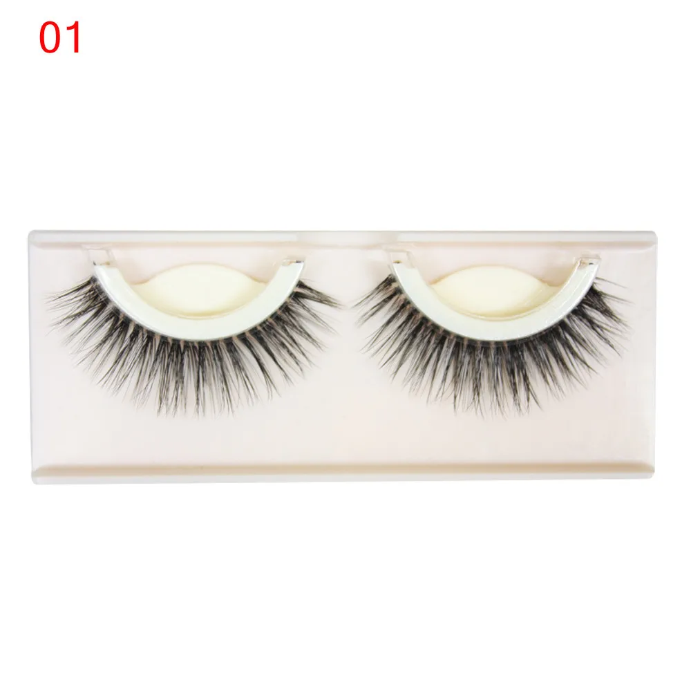 Natural Long Eyelash Cross Wispy Fluffy Lashes New Eye Makeup Tools Beauty Tools Water Margin Faux Mink Hair False Eyelashes
