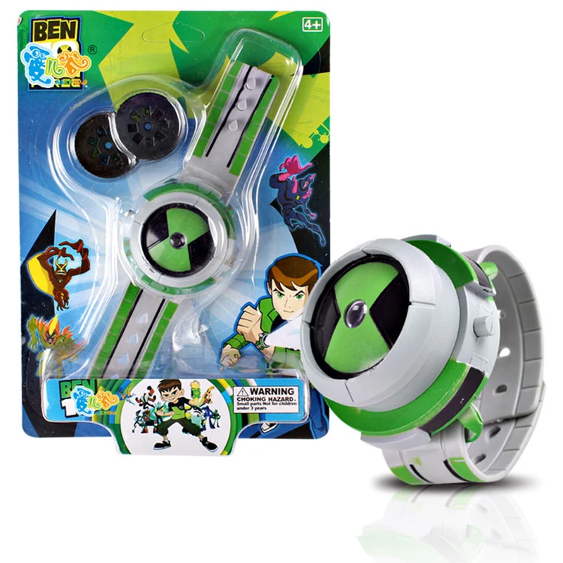 

Ben 10 Cartoon 3D Projector Watch Genuine Children Watches Toy Ben10 Anime Action Figures Model Cosplay Toys for Boys