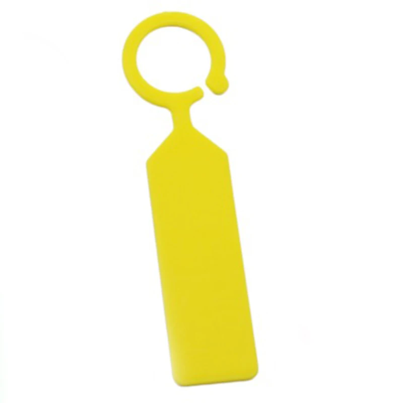 Yellow HLZS-100Pcs пластиковые бирки для растений, кольцевая этикетка для питомника, сада, горшок, маркер, бирки для подвешивания, теплицы для парника, бонсай, ошейники - Цвет: Yellow