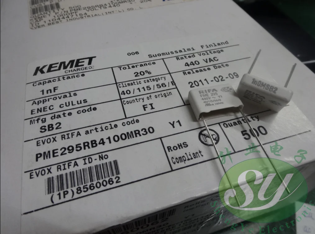 50 шт. RIFA PME295RB4100MR 0,001 мкФ/440 VacNF 1000pf 1NF 102 1,0