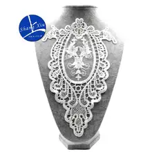 Вышивка шеи воротник diy поддельные съемные воротники водорастворимые Женская бутоньерка трехмерные кружевные аксессуары