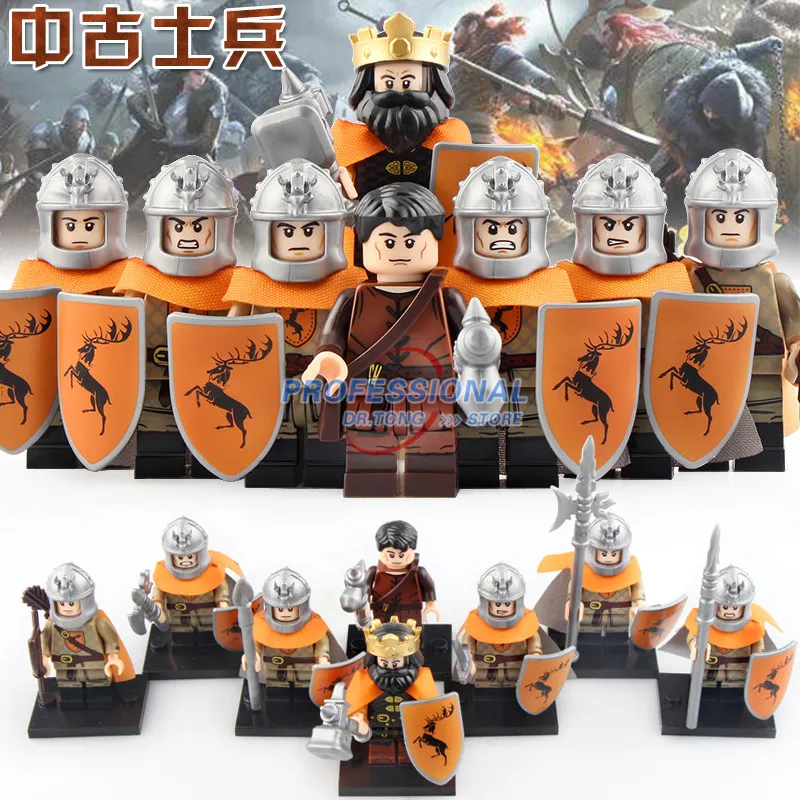 

Building Blocks Game of Thrones Version Mandon Moore Stark Lannister Selmy Ice and Fire Jaime Lannister Gifts Toys KT1029