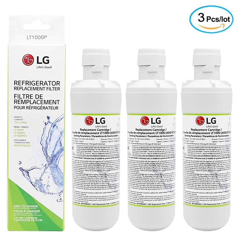 Фильтр для воды LG LT1000P ADQ747935 3 упаковки|Водяные фильтры| |