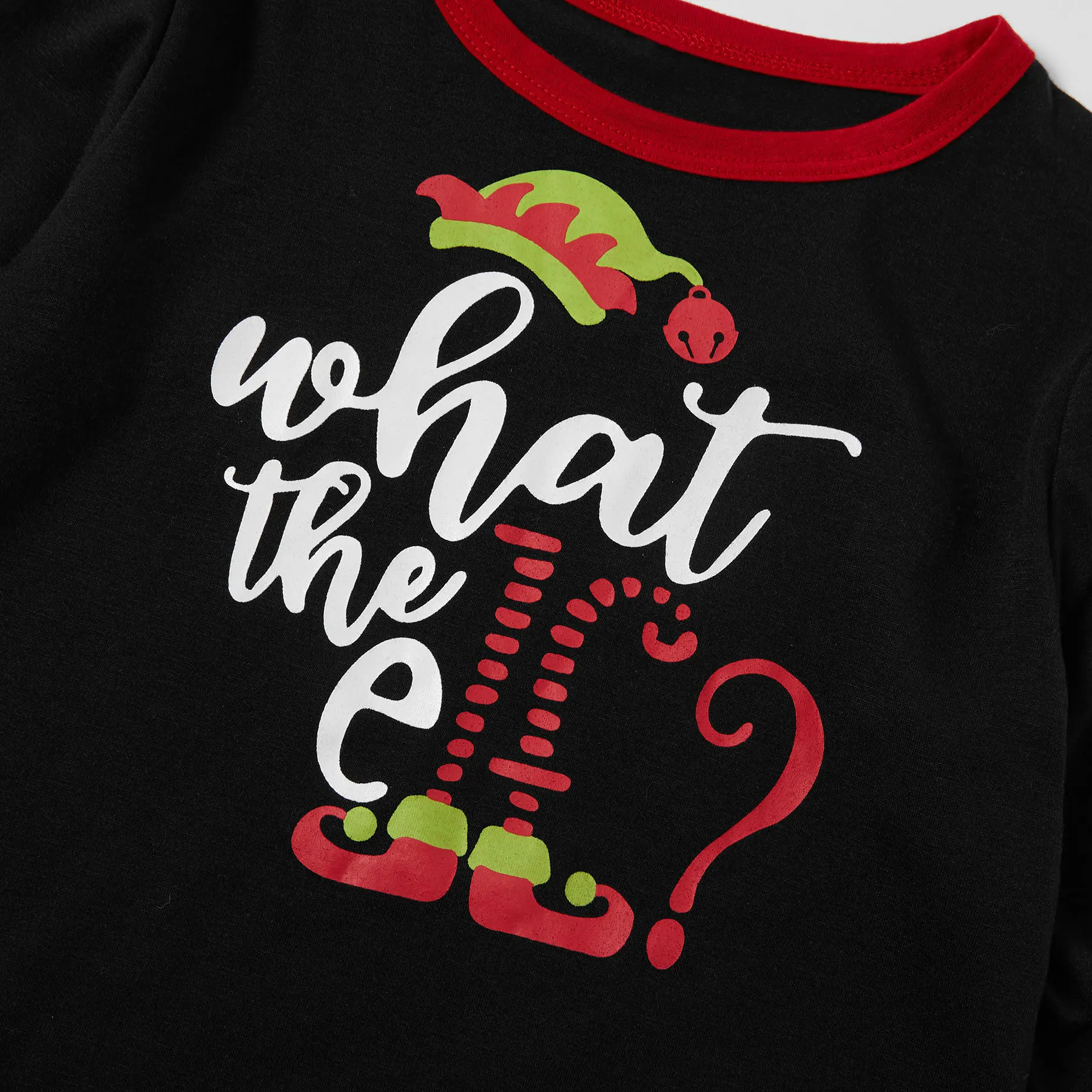 NASHAKAITE/семейные рождественские пижамы клетчатый топ с надписью «What the elf»+ штаны, комплекты одежды пижамные комплекты для мамы, папы и детей постарше