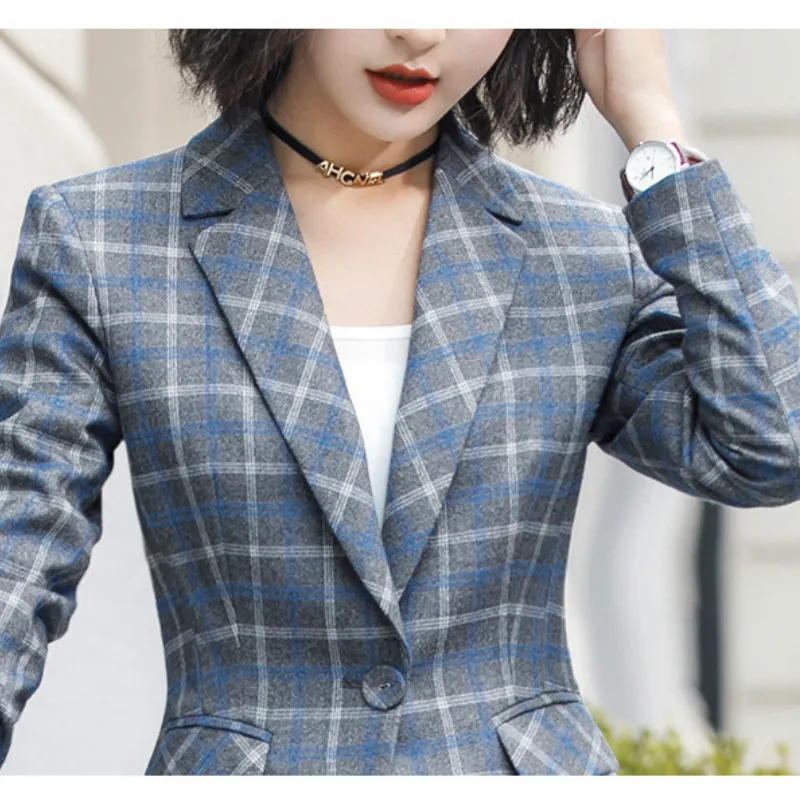 High quality office jacket blazer feminine 2020 new autumn and winter casual office suit coat Female Elegant business jacket