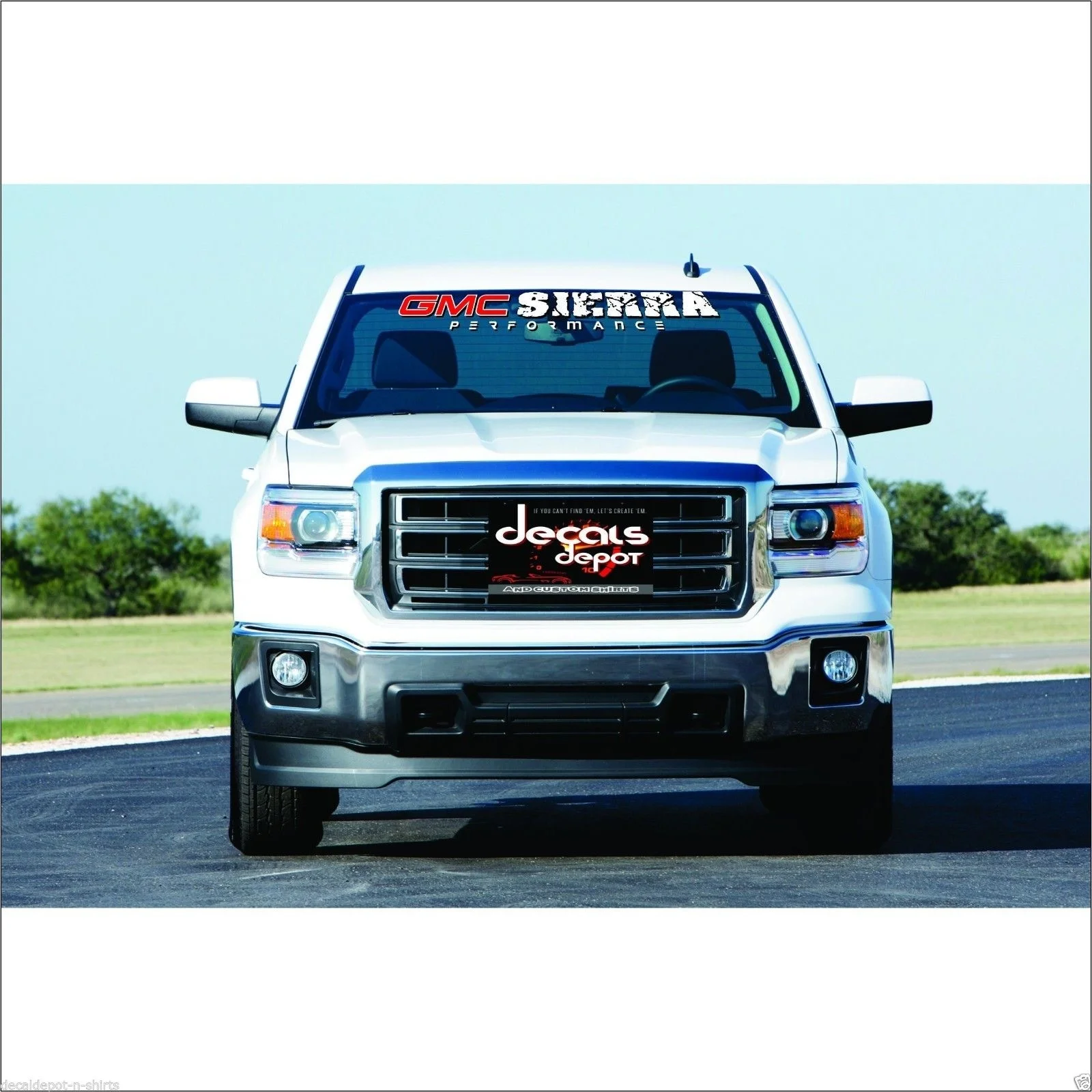 Для наклейка на ветровое стекло баннер подходит GMC SIERRA 1500, 2500 HD, 3500 HD любой год