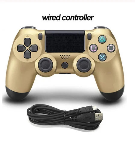 Bluetooth беспроводной/проводной джойстик для PS4 контроллер подходит для mando ps4 консоль для Playstation Dualshock 4 геймпад для PS3 - Цвет: Фиолетовый