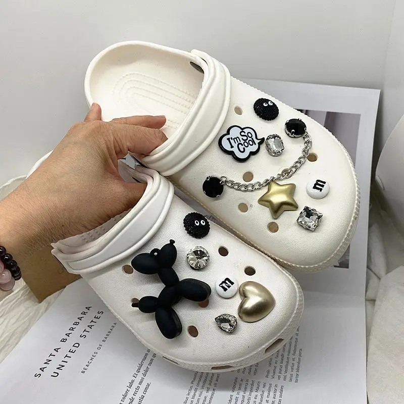 Diy Cute Croc Charms Designer Fashion Brand Cartoon Balloon Dog Shoes Charms  For Crocs Hot Sale Quality Clogs Shoes Accesorios - Shoe Decorations -  AliExpress