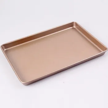 

Bakery Mould Work Closeout with Champagne Gold Rectangle Cake Baking Pan Cake Volume Cooking Dish Non-stick Cake Mould