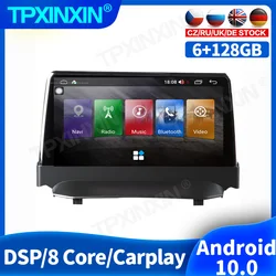 Radio con GPS para coche, reproductor Multimedia con Android 128, 10,0G, 2Din, sin DVD, para Ford Fiesta