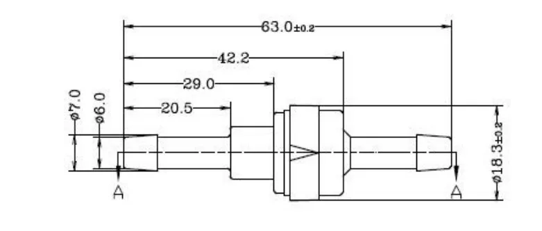 1/4 ''PA66 пружинный топливный обратный клапан без возврата жидкости KH-CFAV4 DGOzone