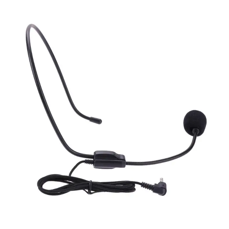 Portable Head-mounted Headset Microphone Wired 3.5mm Plug Guide Lecture Speech Headset Mic For Teaching Meeting