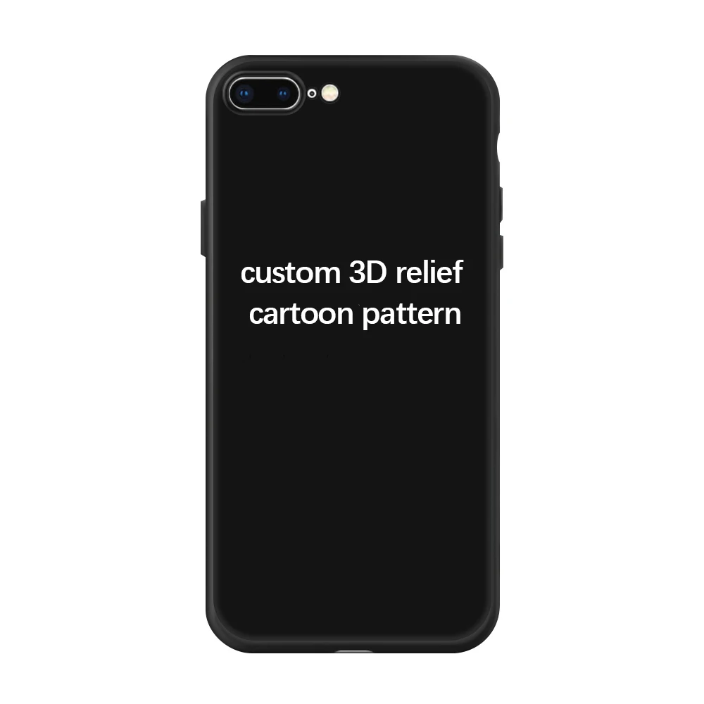 3D Relief Cartoon Pattern TPU Case for Apple iPhone 6s 7 8 Plus 11 Pro XR 1
