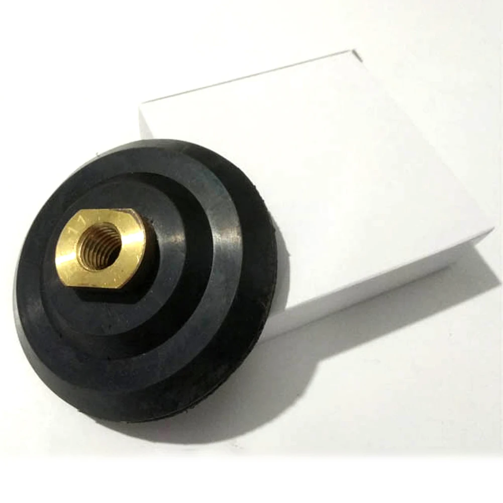 4 Inch Backing Pad for Angle Grinder M14 M16 Rubber Backer Super Flexible Self Adhesive Backer Polishing Pad Diamond Tool
