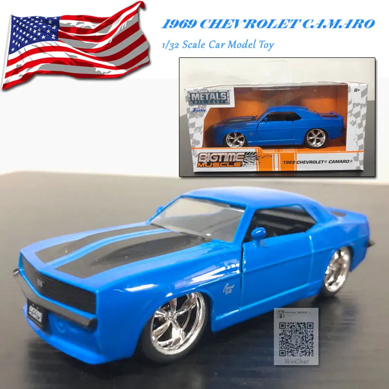 JADA 1/32 масштаб 1969 CHEVROLET CAMARO литая металлическая модель автомобиля игрушка для