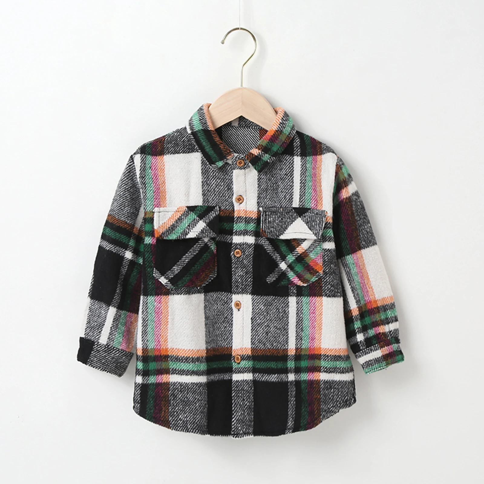 Spring Kids Baby Girls Boys Casual Lapel Shirt Long Sleeves Check Pattern Single-breasted Tops Autumn Clothes kids shirts