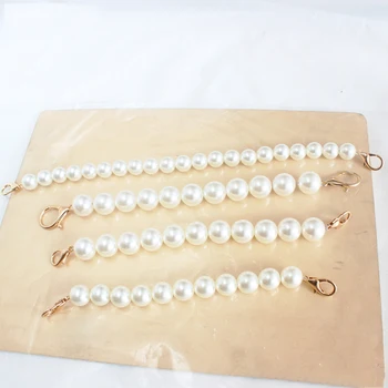 

Faux Pearl Beaded Design Women Handbag Strap 22/24/26/32cm Length Lady Shoulder Bag Belt Purse Chain Handle Bag Accessories