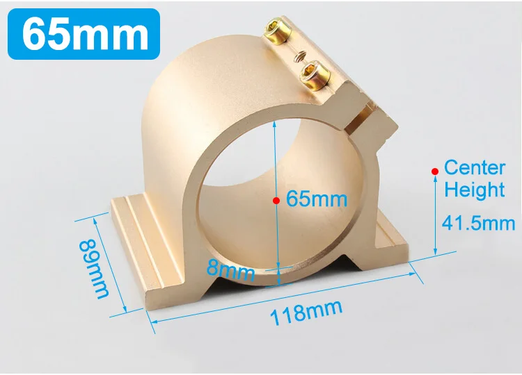 MSM шпиндель зажим Монтажный кронштейн 65 мм/шпиндель кронштейн крепление Держатель 80 мм для ЧПУ шпинделя МОТОР фрезерный гравер машина