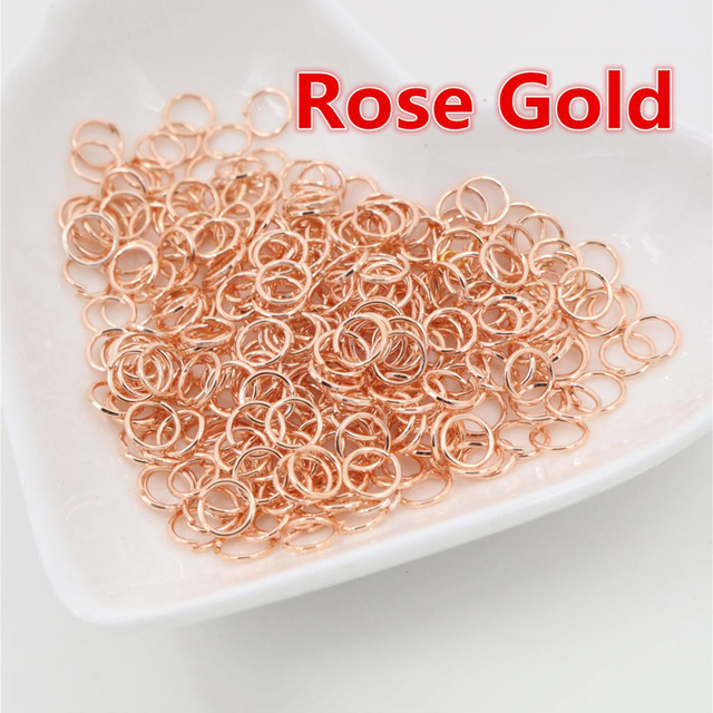 3/4/5/6/7/8/10mm Metal DIY Jewelry Findings Open Single Loops Jump Rings & Split Ring for jewelry making