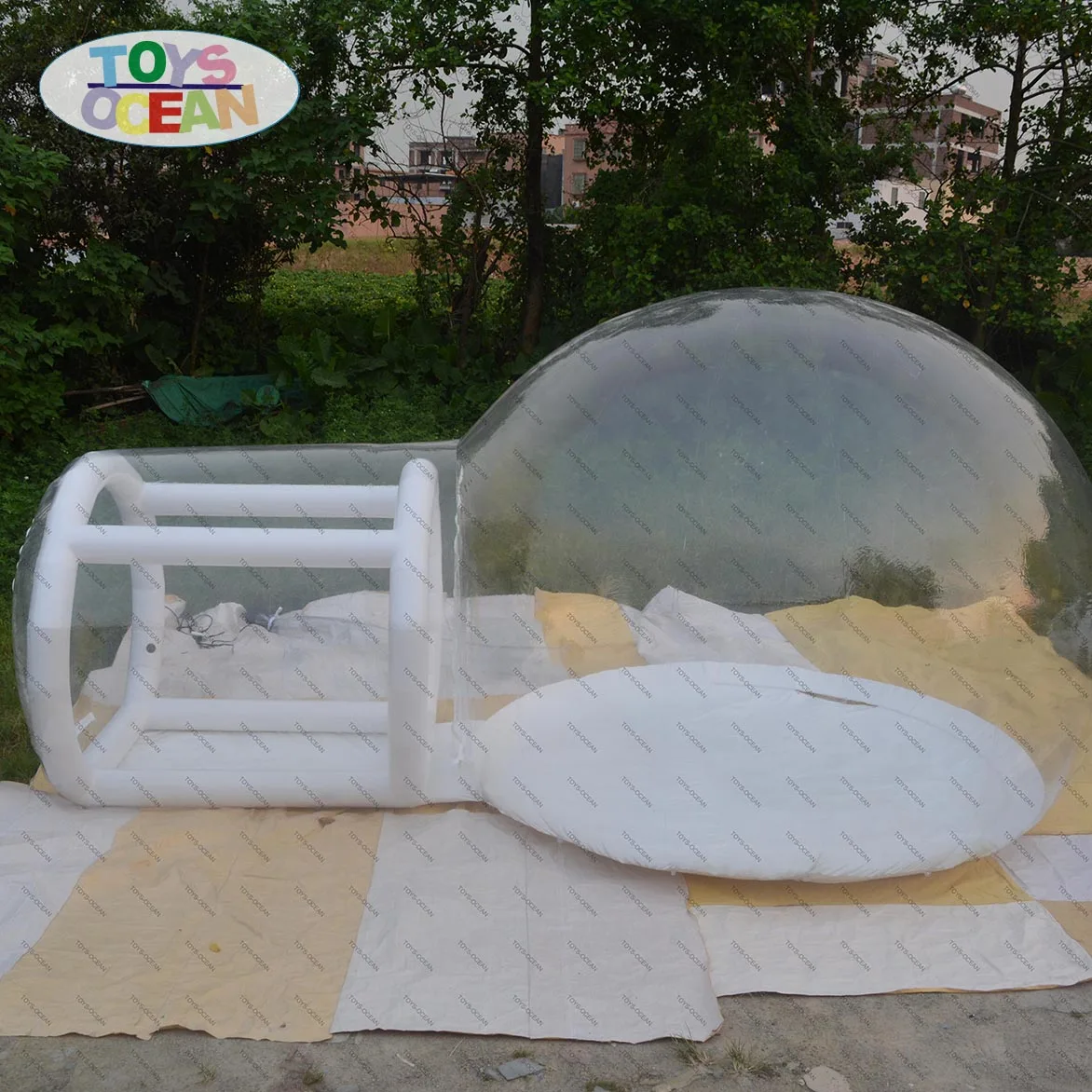 

Inflatable Camping Bubble tent Clear Bubble House For Outdoor with tunnel