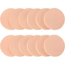 28 шт., Круглый порошковый спонж, не латексный, для красоты, воздушная подушка, пуховка, влажная, сухая, дышащий материал, Круглый спонж для макияжа, инструменты для женщин