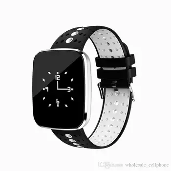 

V6 Smart Watch Blood Pressure Heart Rate Monitor Tracker IP67 Bluetooth Weather Forecast Smart Bracelet For IOS Android