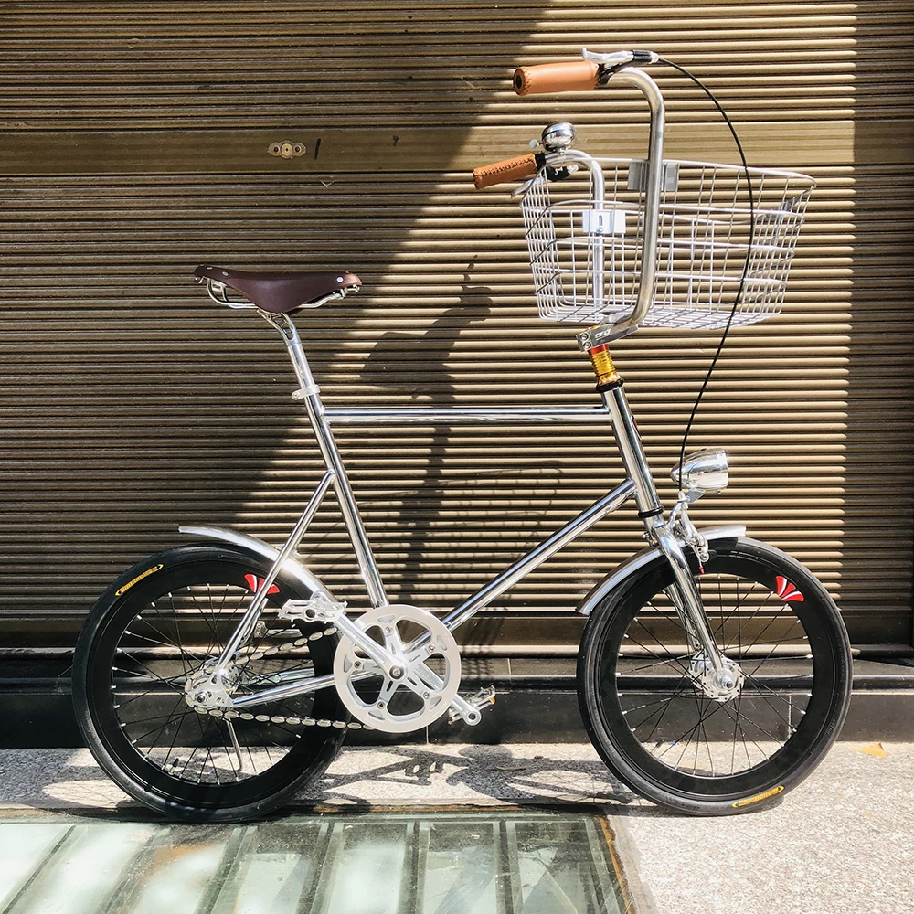 vintage 20 inch bike fixed gear bike Single speed Retro pet Bike with basket fixie bike sliver bicycle frame mini bicycle vintage 20 inch bike fixed gear bike Single speed Retro pet Bike with basket fixie bike sliver bicycle frame mini bicycle