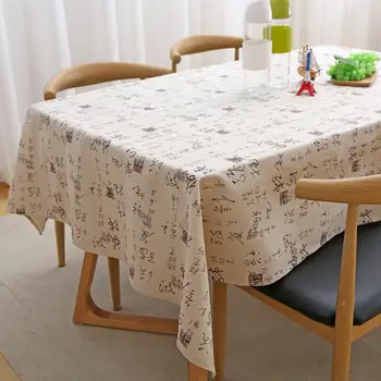

Cotton Table Cloth Rectangular Printed Tablecloth Home Decoration Elegant Table Cover For Wedding Event Party Home Decor Textile