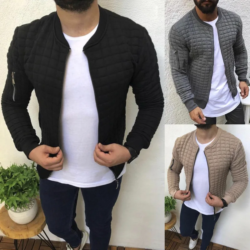 

Casual Men's jacket Raglan Zipper Hoodies Jacket Autumn Spring Male Slim Pleated Sweatshirts Long Sleeve Outerwear Tops