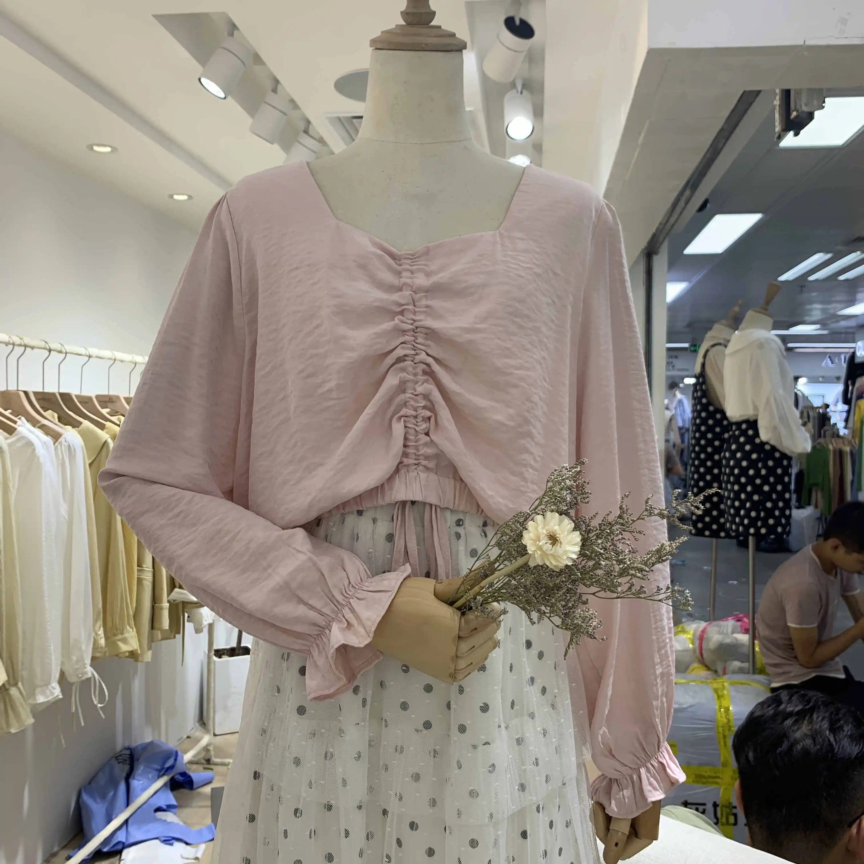 

Boho Chic Summer Short Tops Vintage Floral Print Ruffled Blouses Women 2019 Fashion Drawstring Tassel Shirts