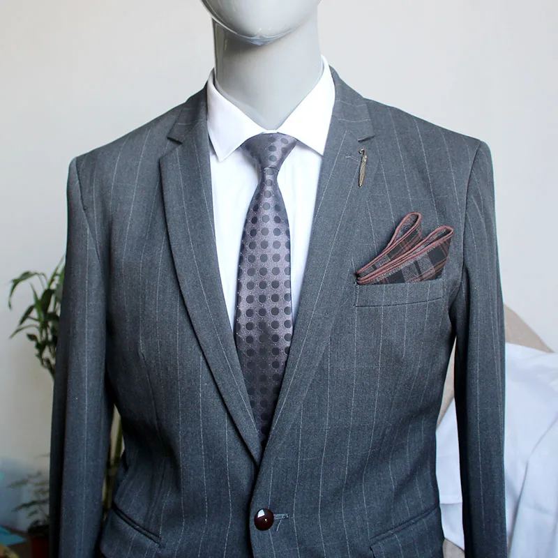 Новые Классические Стильные мужские галстуки на шею 7 см клетчатые полосатые галстуки для мужской формальный деловой роскошный свадебные галстуки