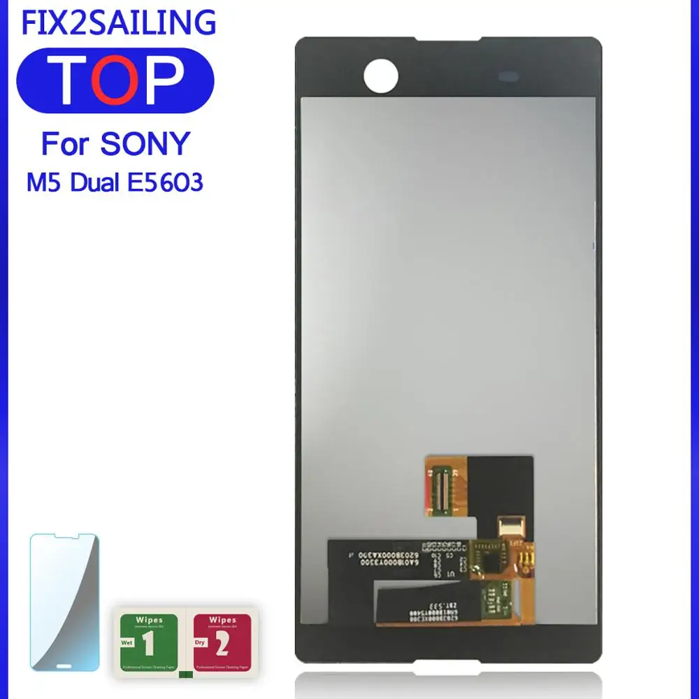 For Sony Xperia M5 Dual E5603 E5606 E5653 5&quot m5 lcd Black/White LCD Display Digitizer Touch Screen e5603 for sony xperia | Мобильные