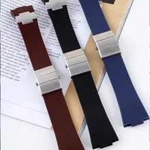 Ремешок для часов браслет из силикагеля ремешок для часов Ulysse Nardin морской водонепроницаемый резиновый ремешок для часов спортивный 25*12 мм мужские часы спортивные