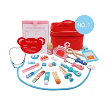 Детский набор для косплея, игрушка для стоматолога, деревянная игрушка для моделирования, сумка для доктора, медицинская коробка, игрушка для детей, подарок на день рождения для мальчиков и девочек