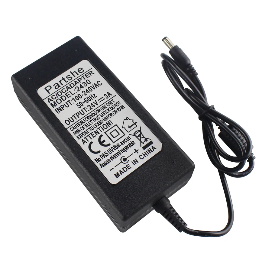 24V 3A 5.5mm*2.5mm AC/ DC Adapter Power Supply For TSC TTP T300E 342