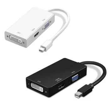 

3 in 1 Portable Micro USB Mini 1080P DP to HDMI VGA DVI Cable Adapter Converter for Laptop Easy and Convenient to Use переходник