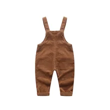 Осенняя одежда Новинка года, детские штаны на подтяжках Хлопковые Штаны на подтяжках для малышей возрастом от 0 до 3 лет корейский стиль, эластичный пояс