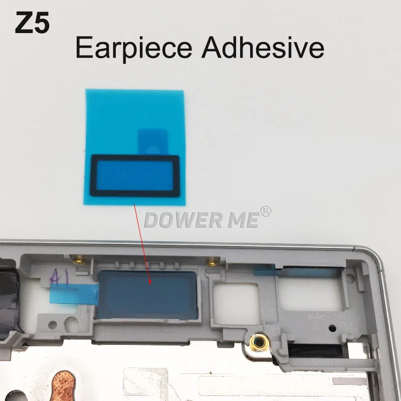 Dower Me 12 шт./компл. отпечатков пальцев телефона отверстие Джек Батарея двусторонний клей спереди и длинное сзади полный набор клей для sony Xperia Z5 Z5Dua