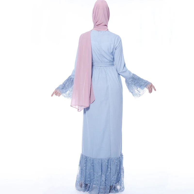 Abaya Турция Ислам Арабский хиджаб мусульманское длинное платье Caftan Дубай Кафтан Tesettur Elbise одеяние мусульмане Longue Кружева Vestido платья