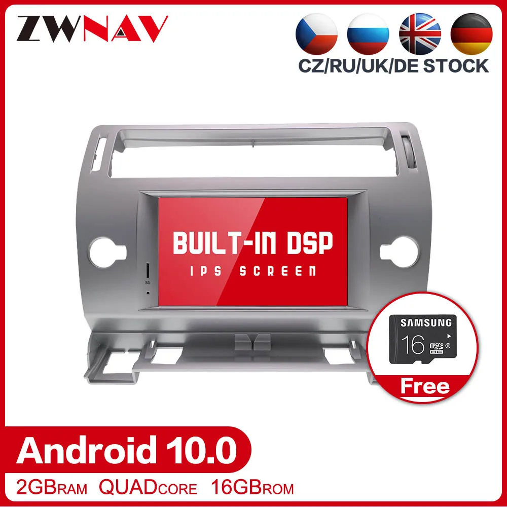 Android 10,0 автомобильный мультимедийный плеер для Citroen C4 Quatre Triumph Wifi gps Радио сенсорный экран gps Радио Стерео головное устройство карта
