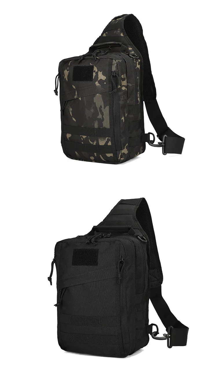 Sac Bandoulière Tactique 20L - Unisexe, Nylon, Système MOLLE, Compartiments Multiples, étanche