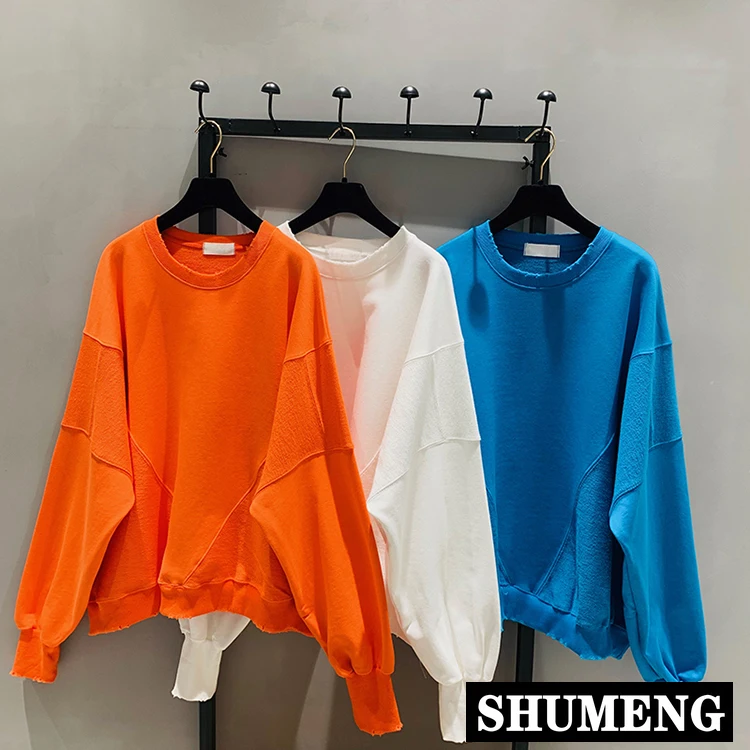 

Streetwear 2020 Multi Color Pullover Hoodie Ladies Super Fire Bat Sleeve Oversize Hoodie Coat Student Cotton Sweatshirt Hoody