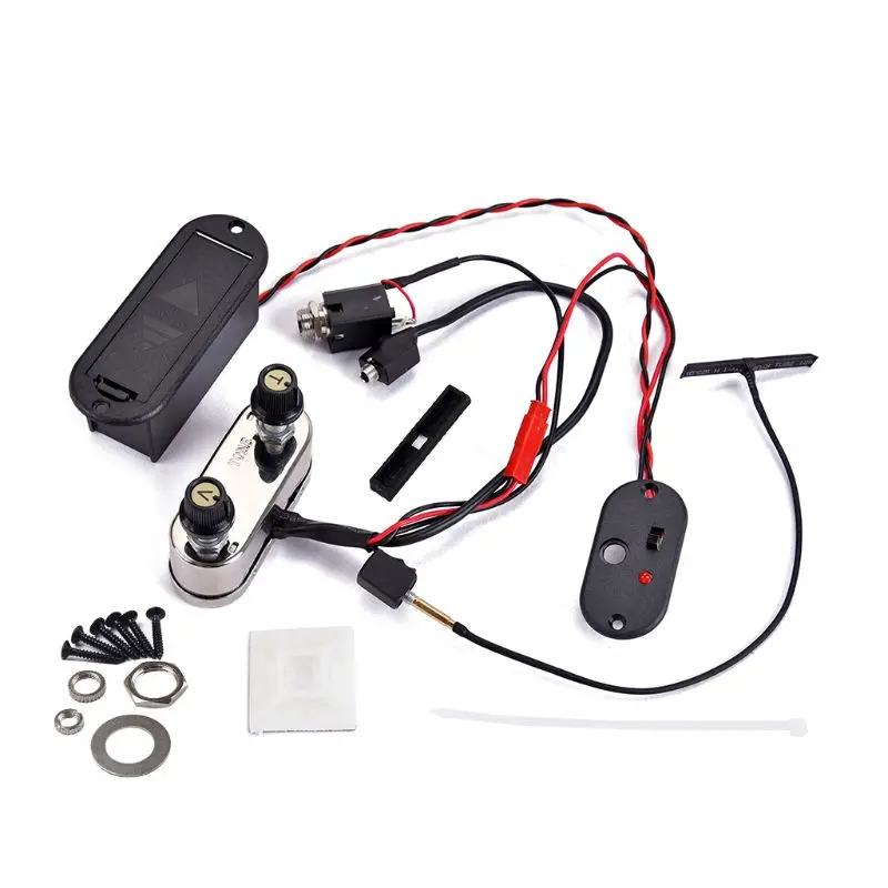 Replacement 3.5mm Jack Bridge Pickup EQ Amplifier Preamp Kit Set for Electric Violin Accessories