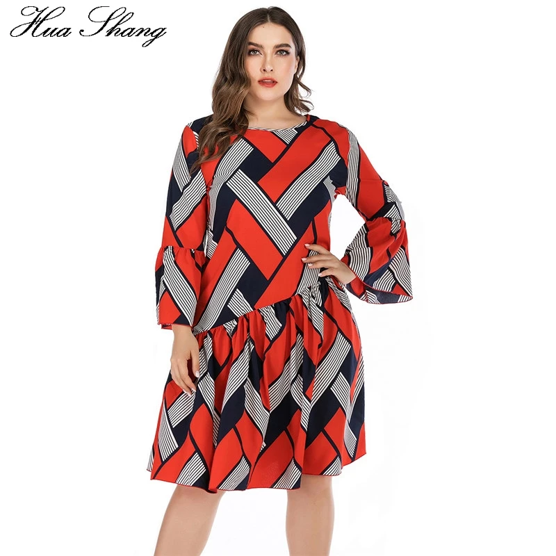 red ladies day dress