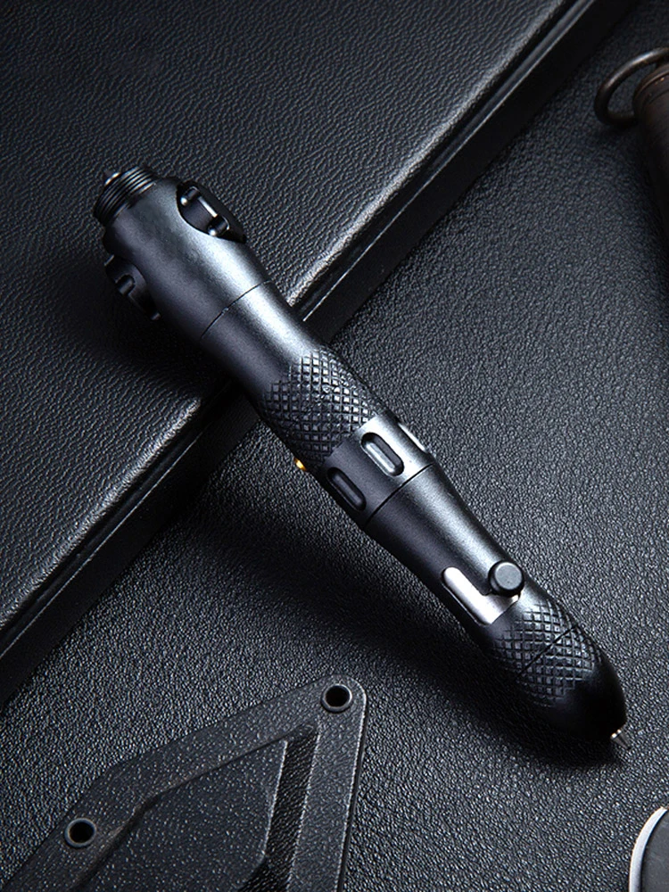 

Upgraded Version Multi-function Self Defense Tactical Pen Fidget Spinner Emergency Glass Breaker Outdoor Survival EDC Tool