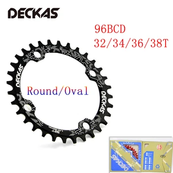 

DECKAS MTB 94BCD Chainring BCD96 32T-38T Round Oval Narrow Wide Chain Ring Road Bicycle Mountain Bike Chainwheel Shimano Deore